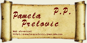 Pamela Prelović vizit kartica